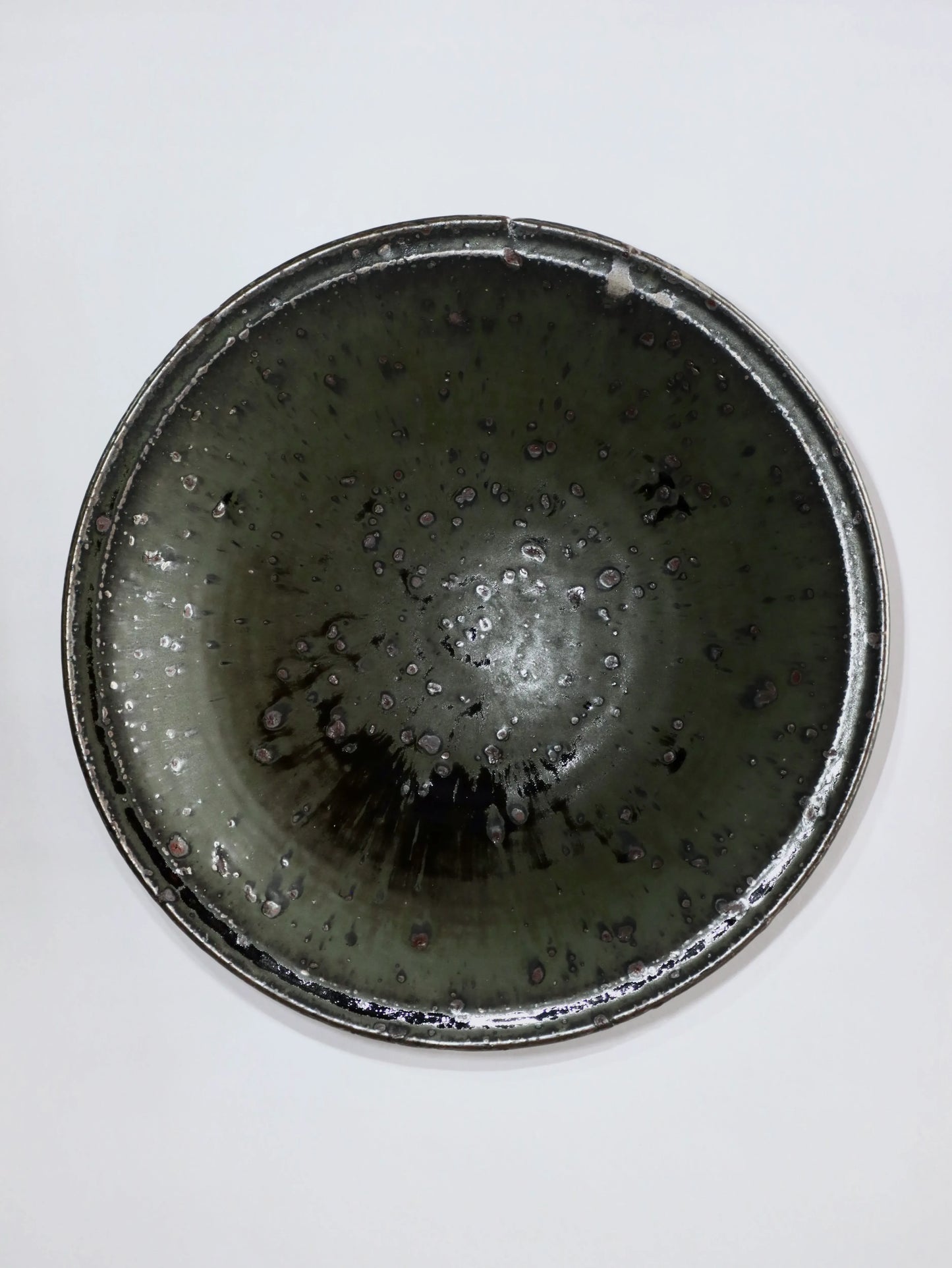 小野象平 緑化粧 大皿 A