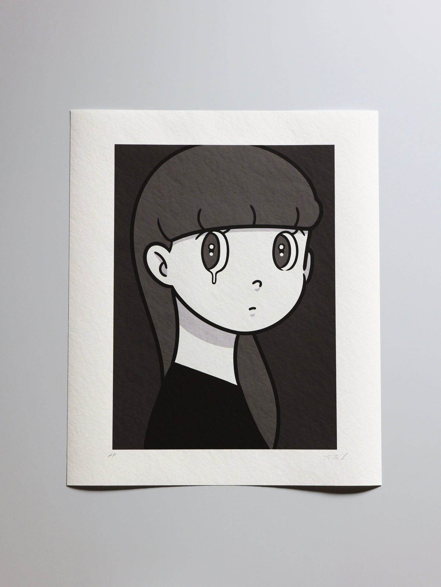 YUYA HASHIZUME monochrome eyewater print