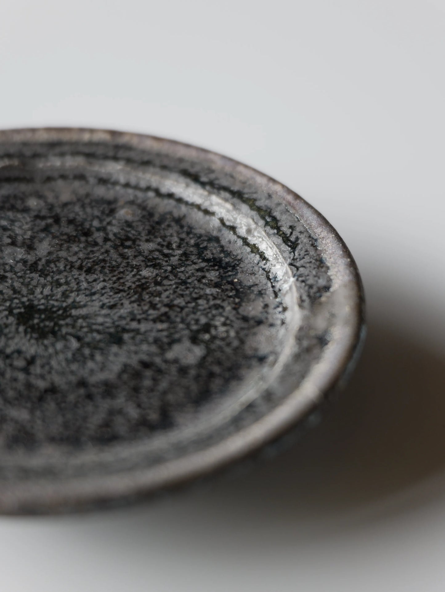 小野象平 黒志野 豆皿 B