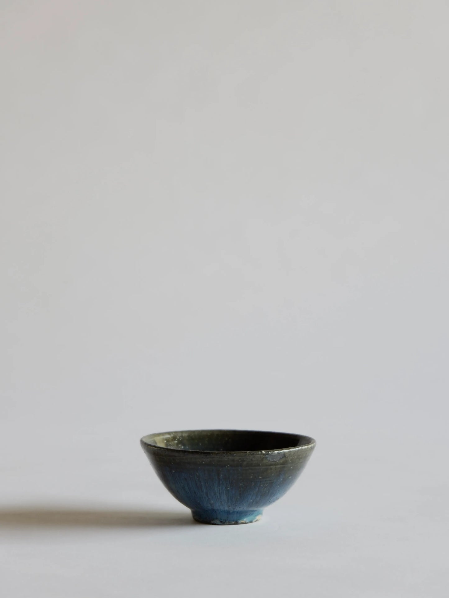 小野象平 青灰釉 飯碗 F