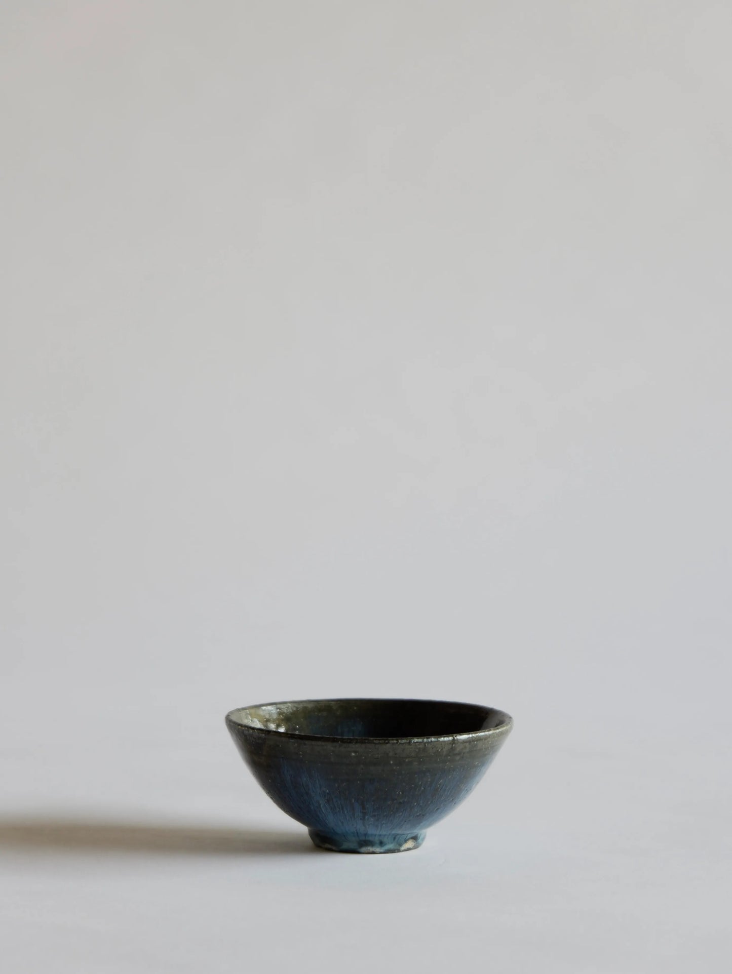 小野象平 青灰釉 飯碗 F