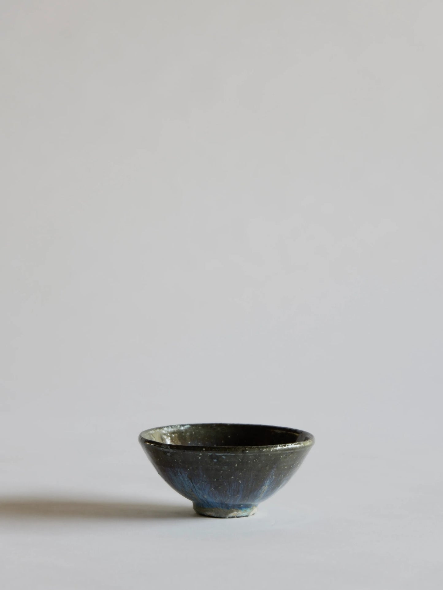 小野象平 青灰釉 飯碗 H