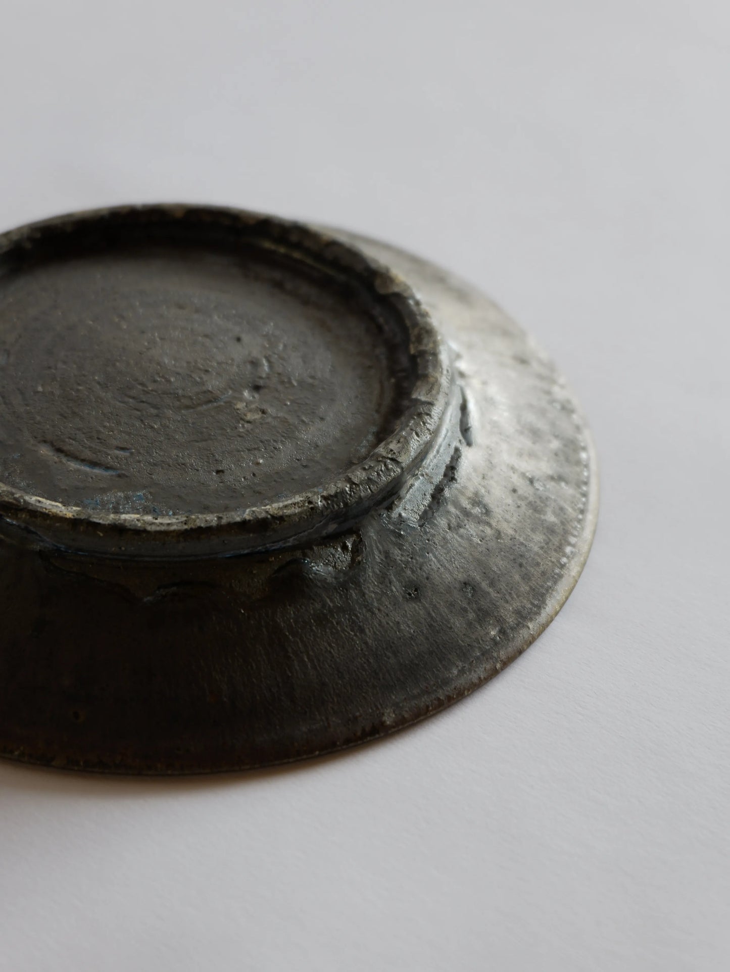 小野象平 黒志野 8寸皿 D