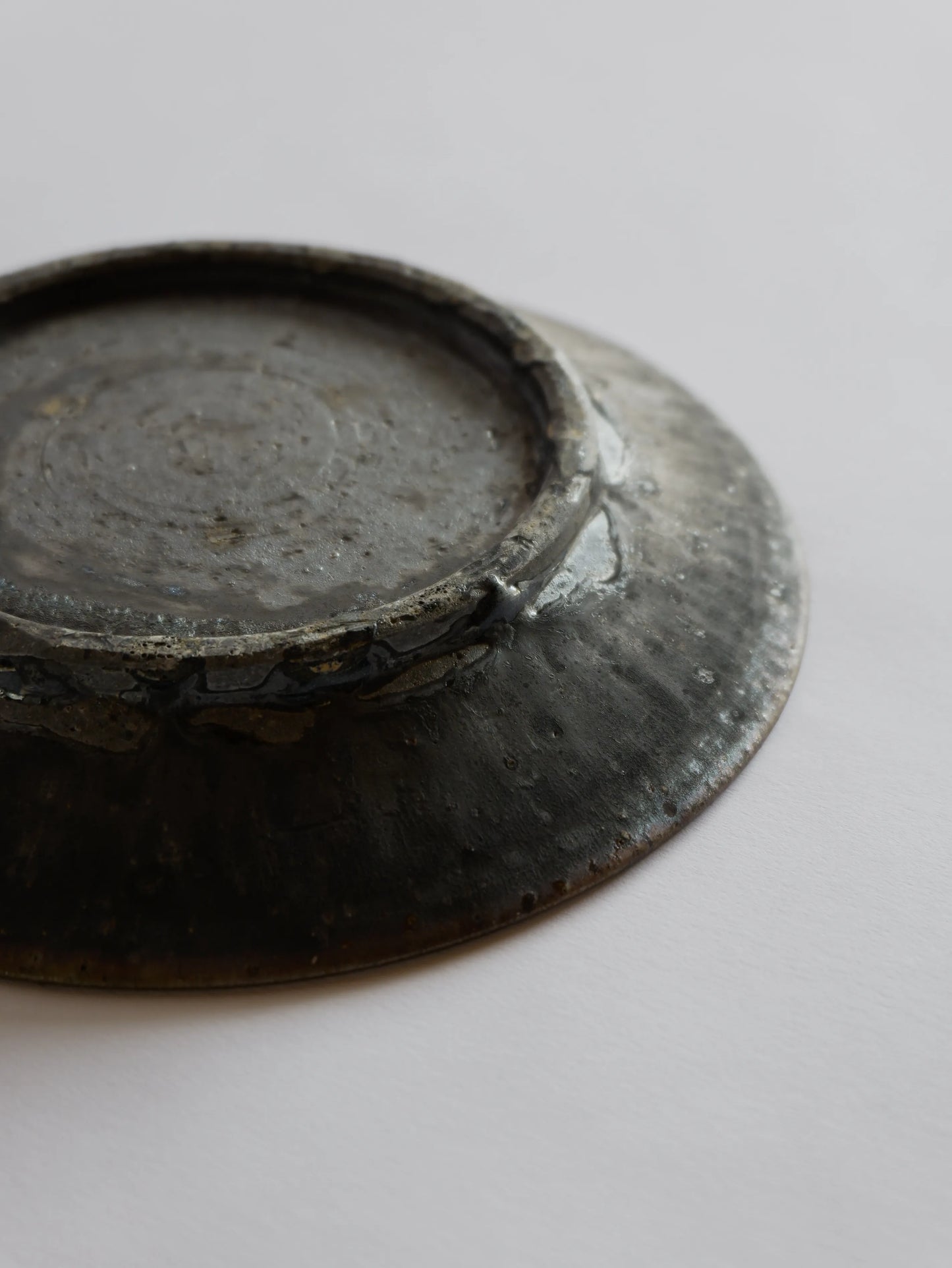 小野象平 黒志野 8寸皿 E