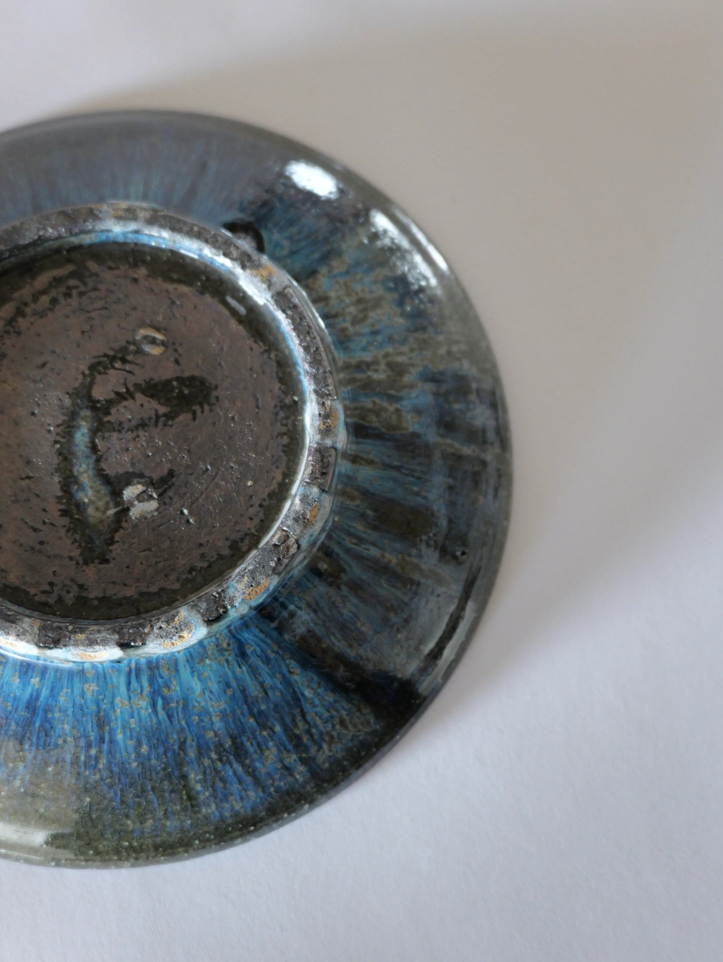 小野象平 青灰釉 8寸皿 D