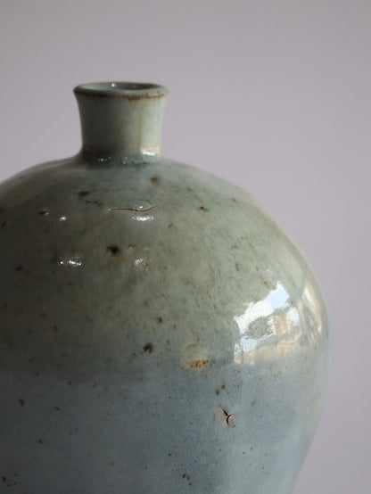 Ryutaro Yamada Pear ash glaze plum bottle 