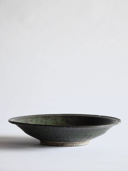 小野象平 緑化粧 大皿 A