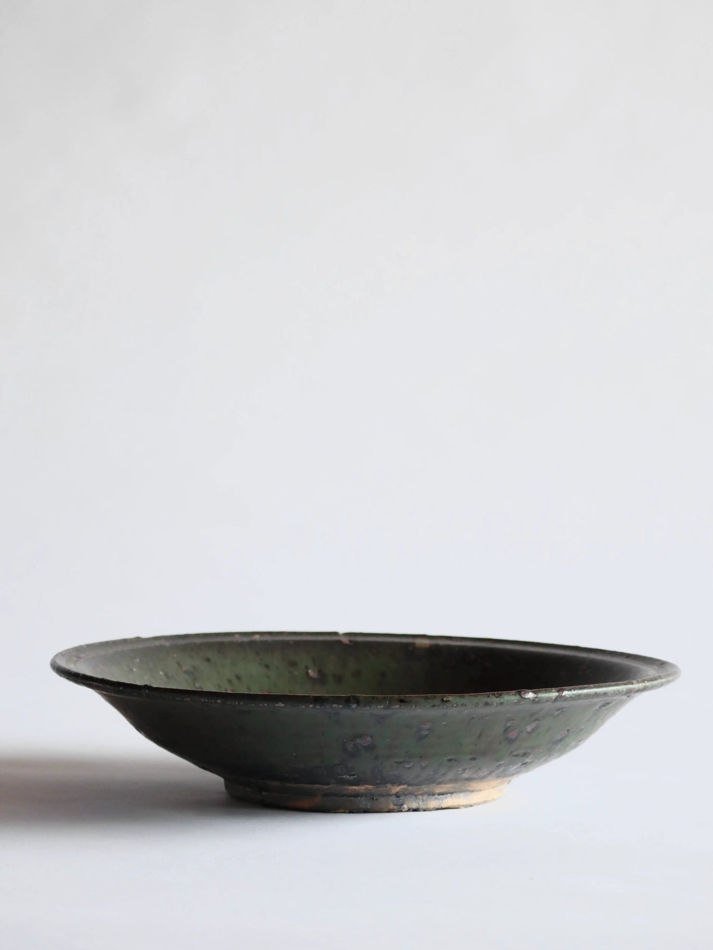 小野象平 緑化粧 大皿 A