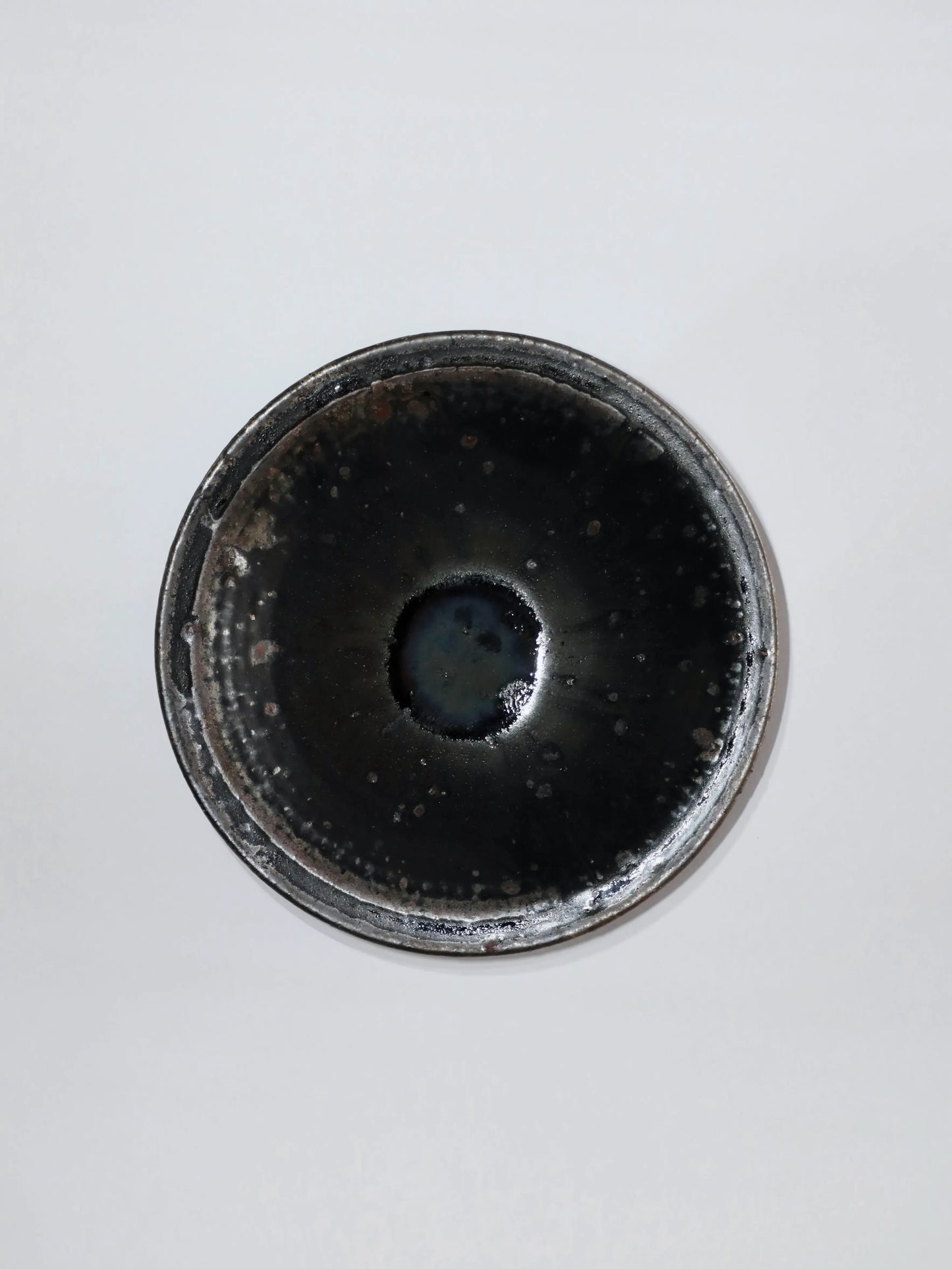 小野象平 黒化粧 7寸皿 A