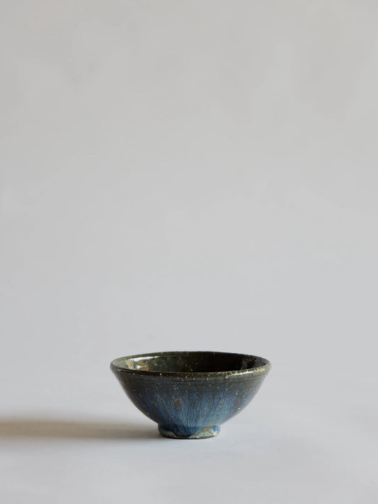 小野象平 青灰釉 飯碗 D