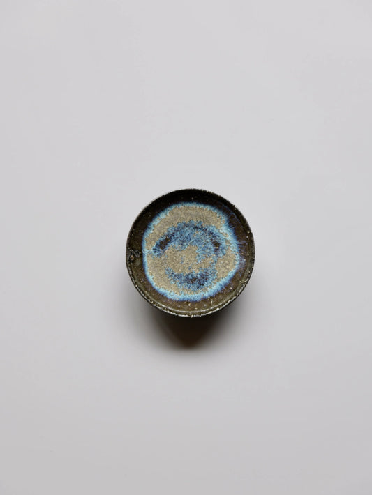 小野象平 青灰釉 豆皿 D