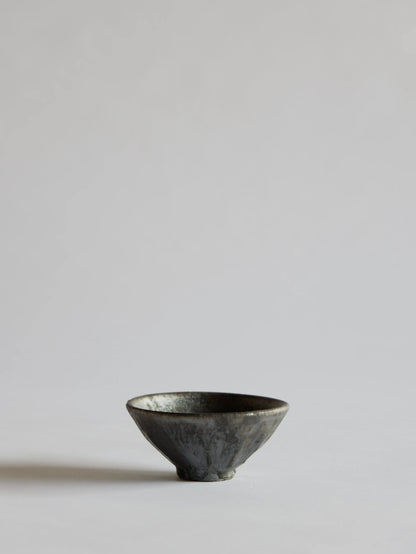 小野象平 黒志野 飯碗 F