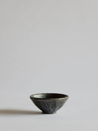 小野象平 黒志野 飯碗 G