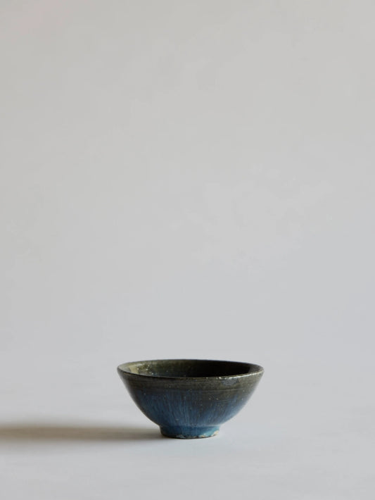 小野象平 青灰釉 飯碗 F
