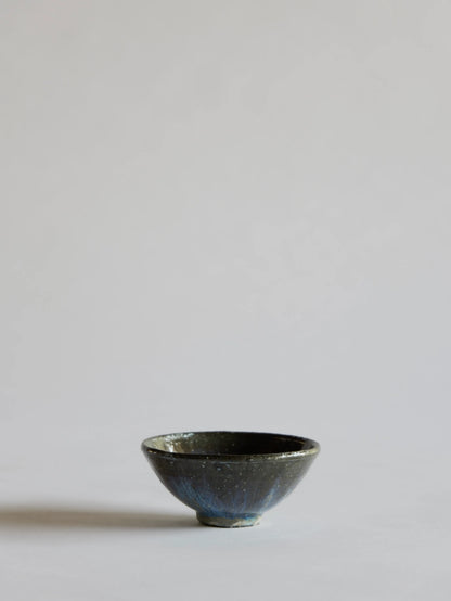 小野象平 青灰釉 飯碗 H