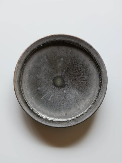 小野象平 黒志野 8寸皿 D