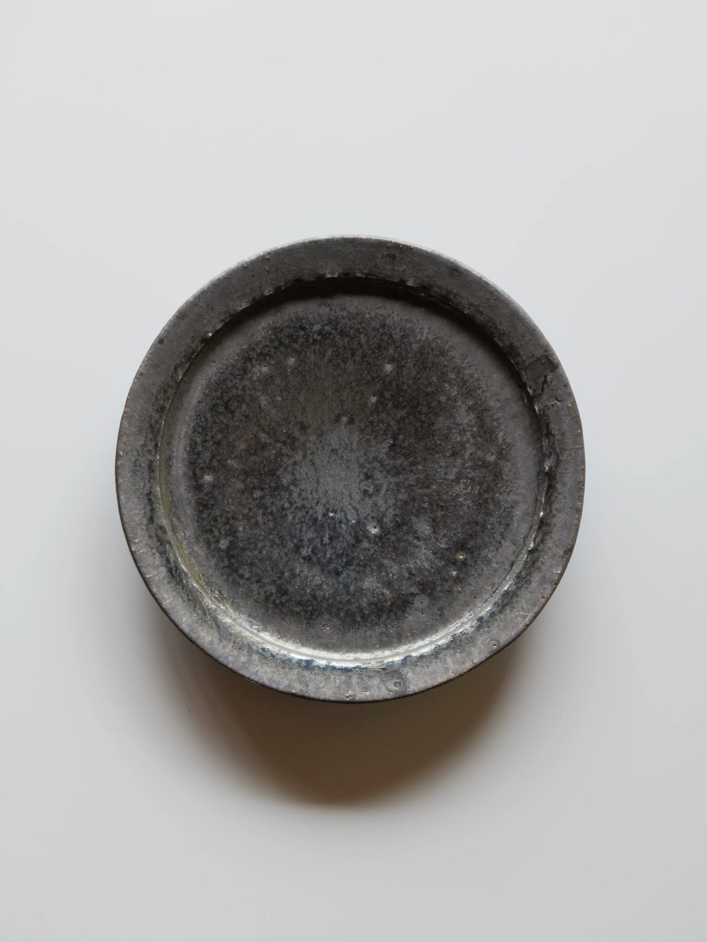 小野象平 黒志野 7寸皿 C