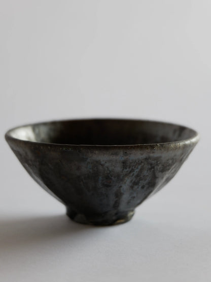 小野象平 黒志野 飯碗 F