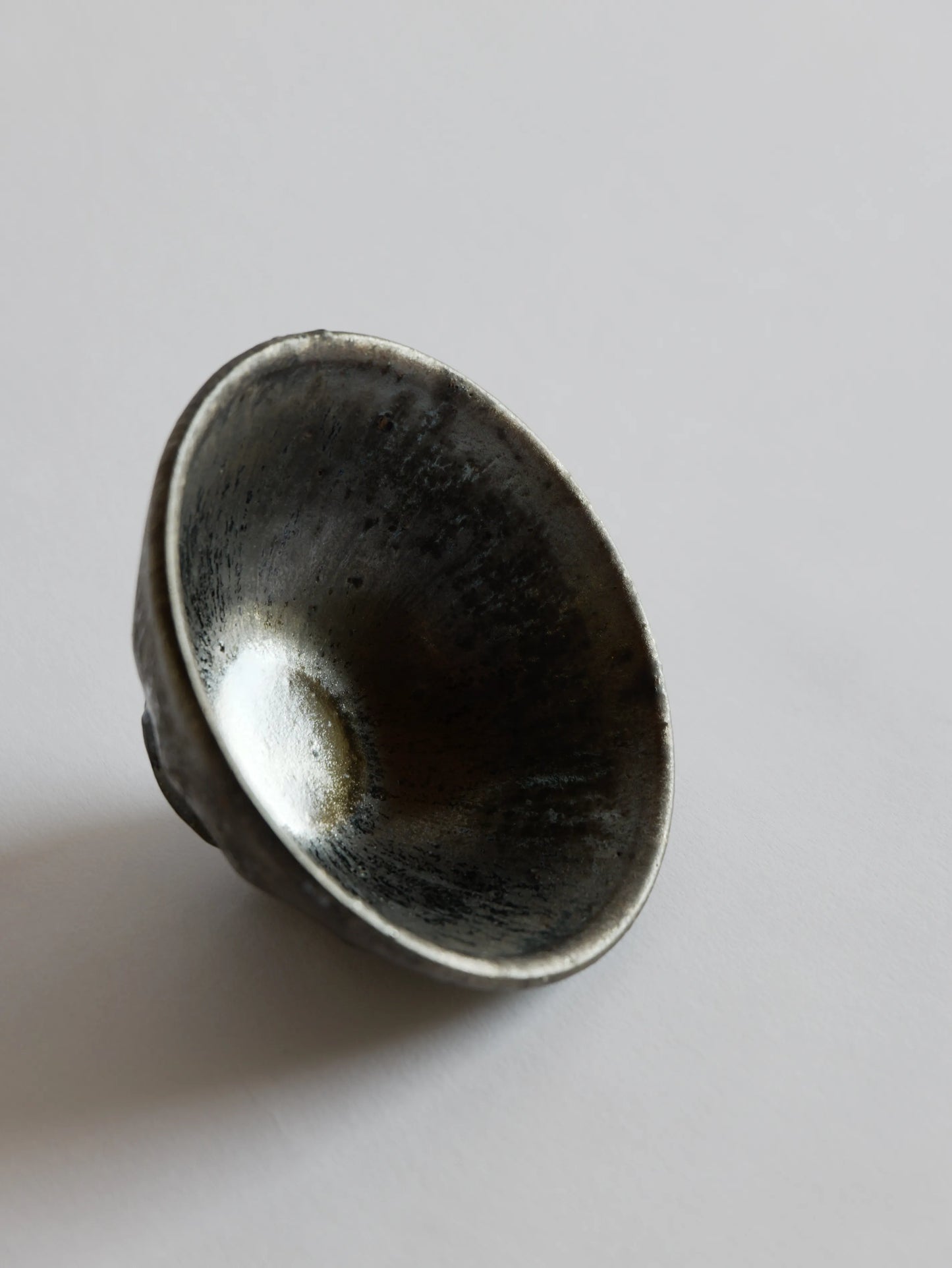 小野象平 黒志野 飯碗 F