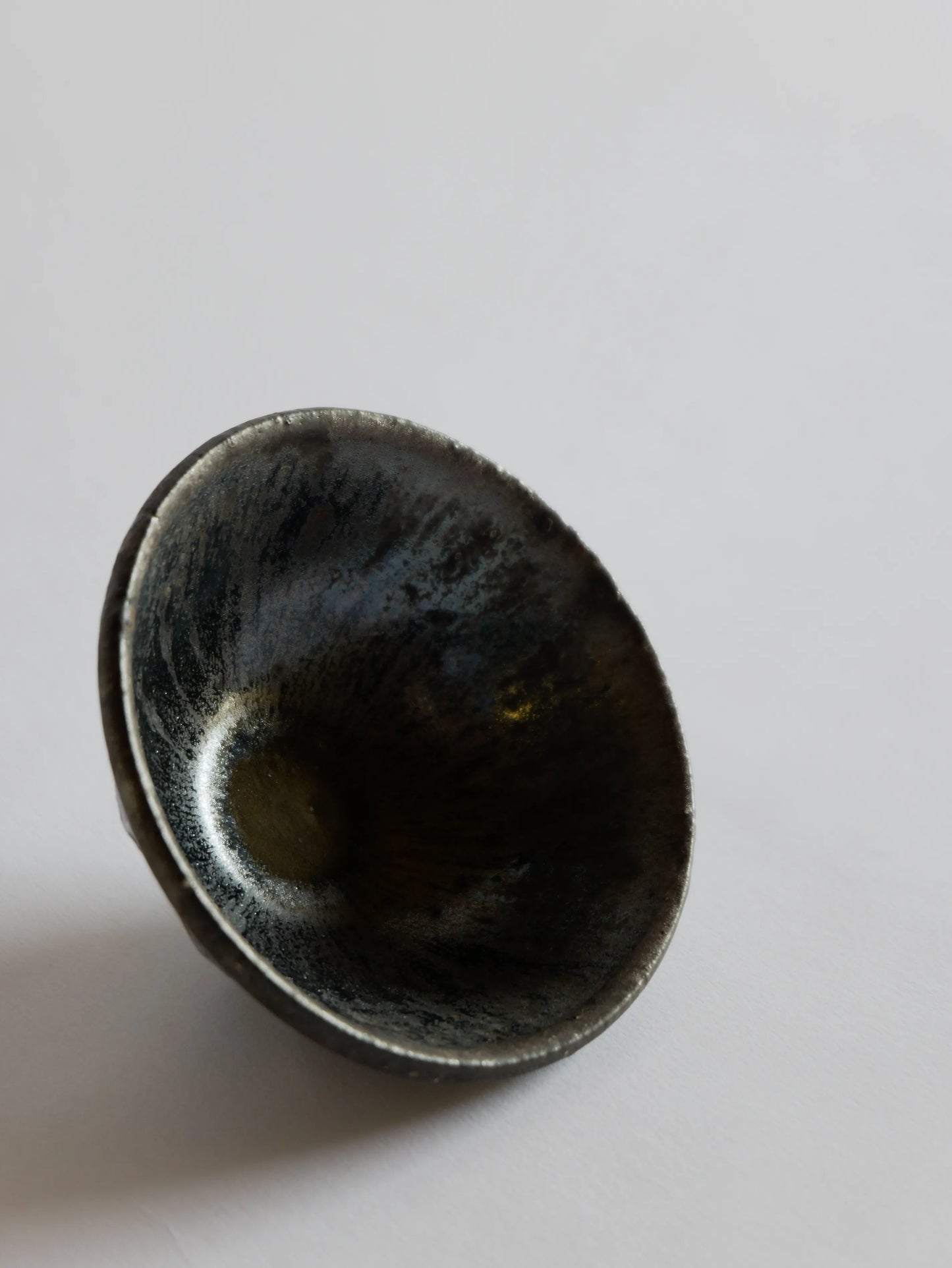 小野象平 黒志野 飯碗 G