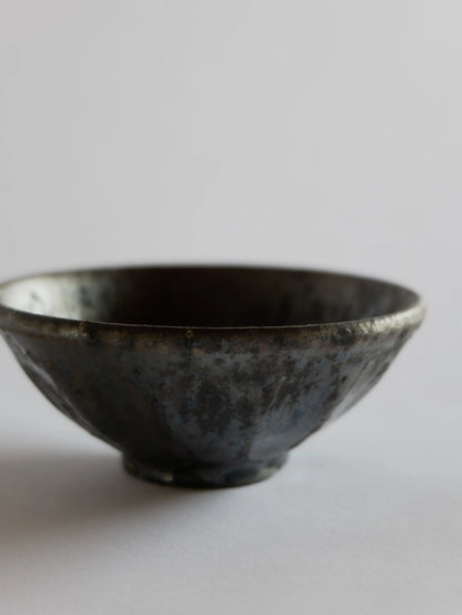小野象平 黒志野 飯碗 H