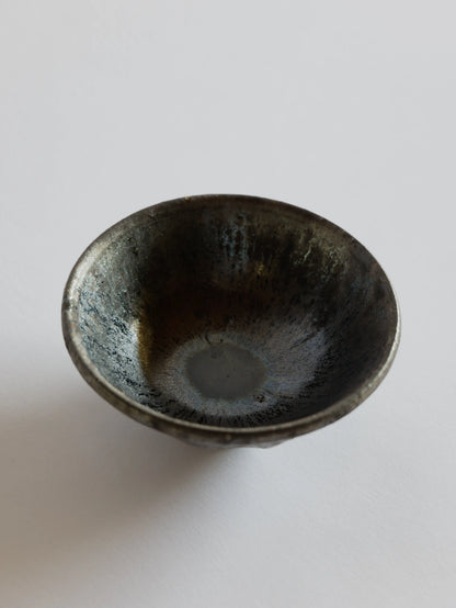 小野象平 黒志野 飯碗 H