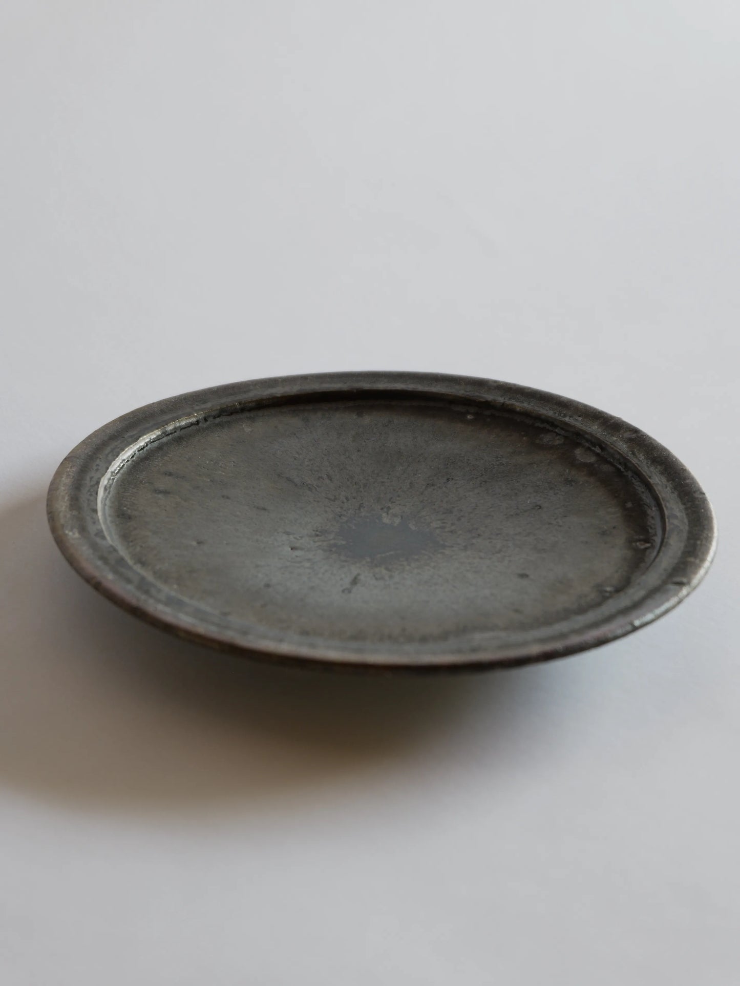 小野象平 黒志野 8寸皿 C