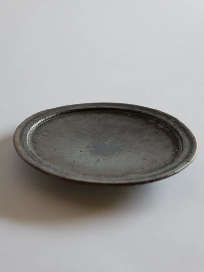 小野象平 黒志野 8寸皿 C