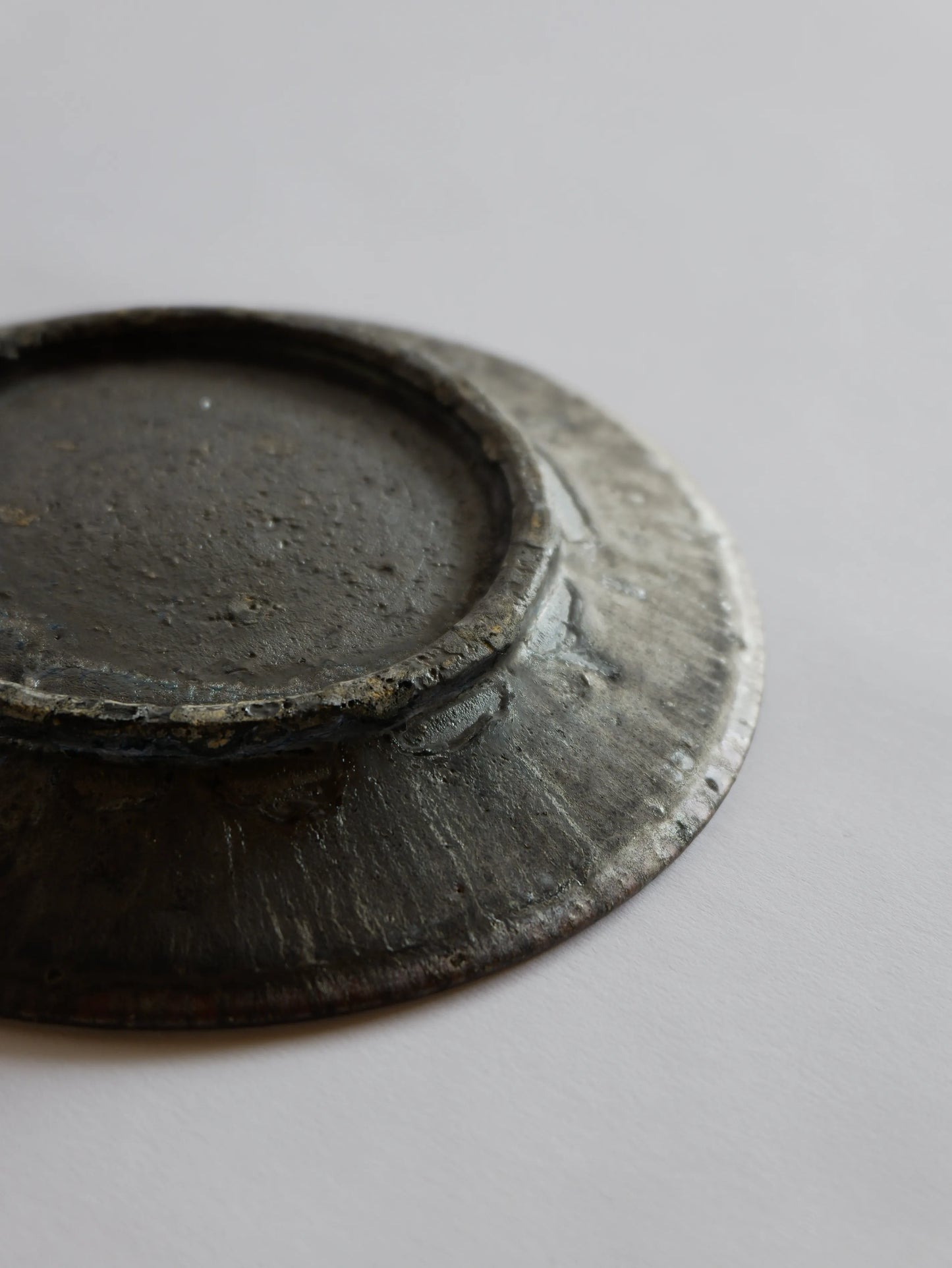 小野象平 黒志野 8寸皿 C