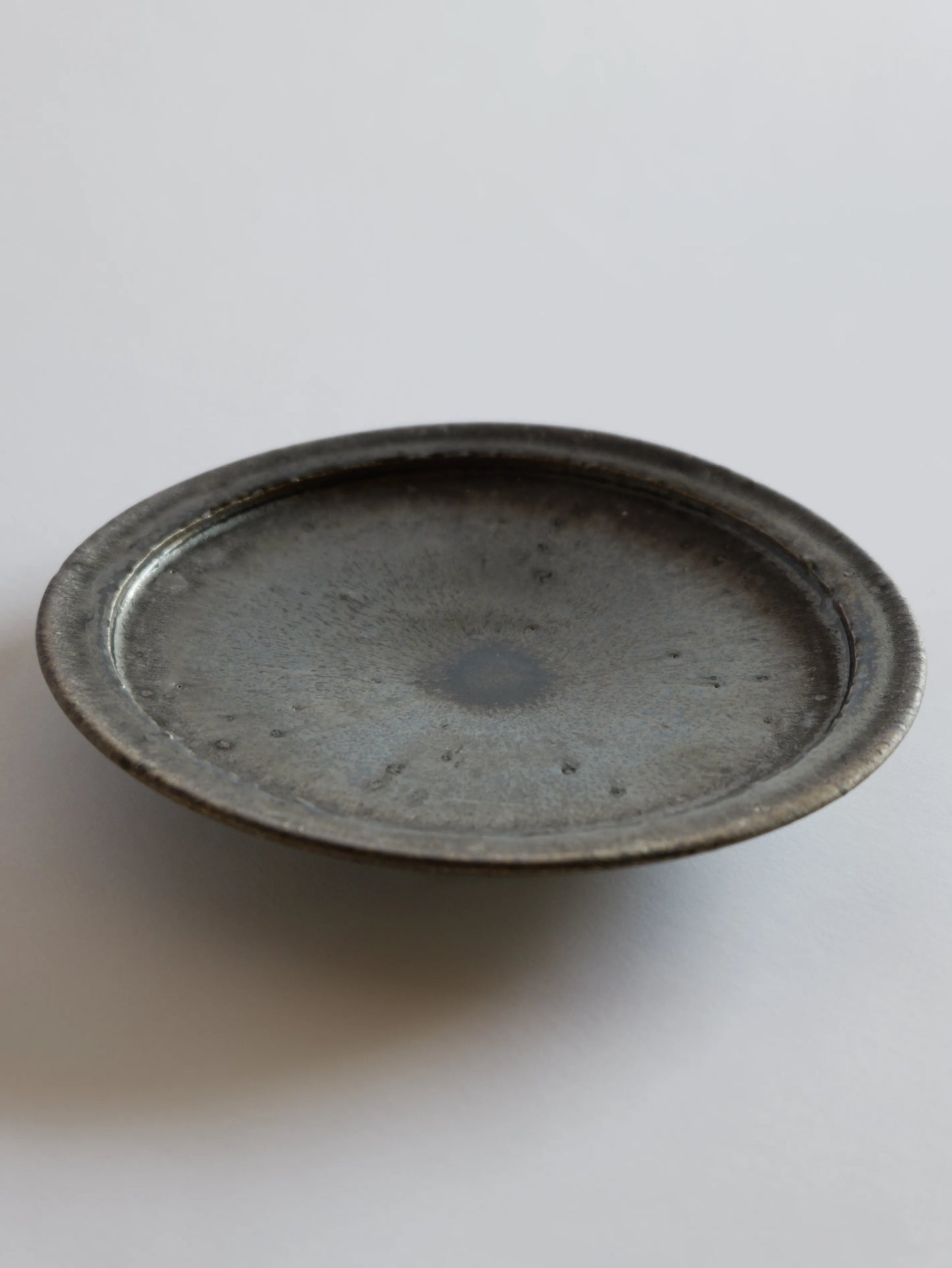 小野象平 黒志野 8寸皿 D