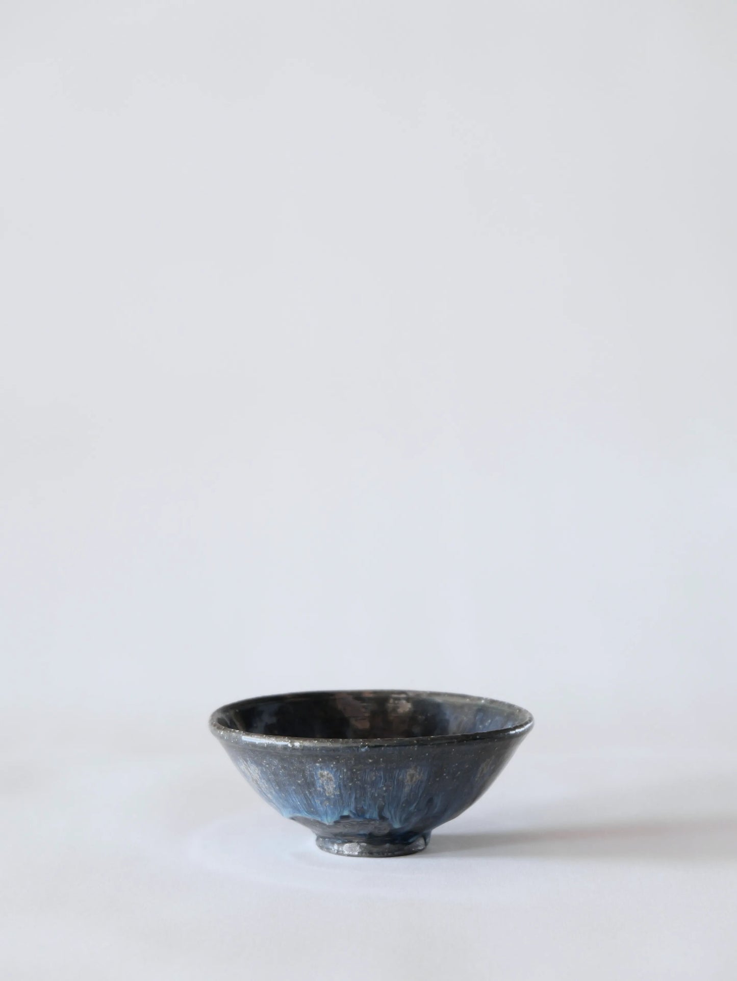 小野象平 青灰釉 飯碗 F