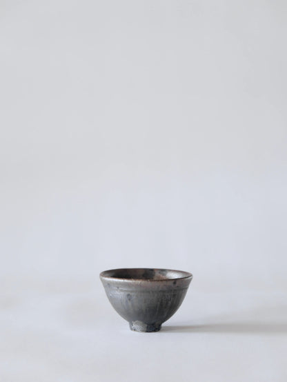 小野象平 黒志野 丸湯呑み E