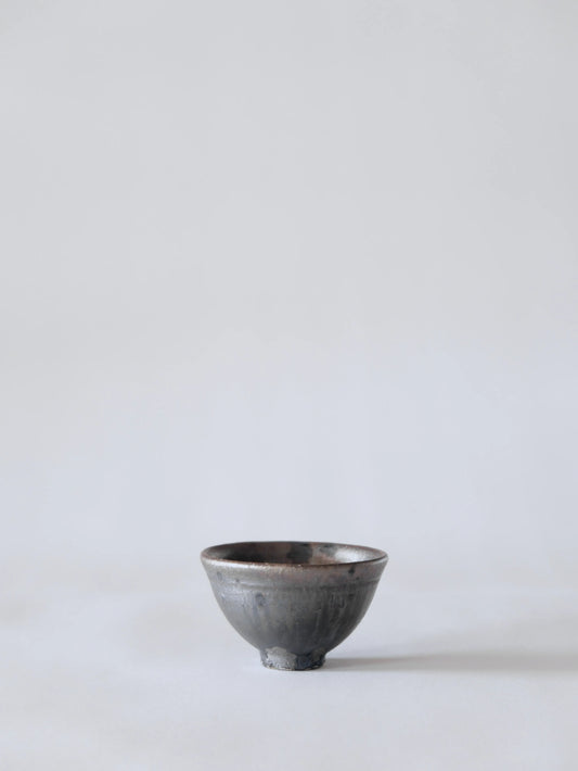 小野象平 黒志野 丸湯呑み E