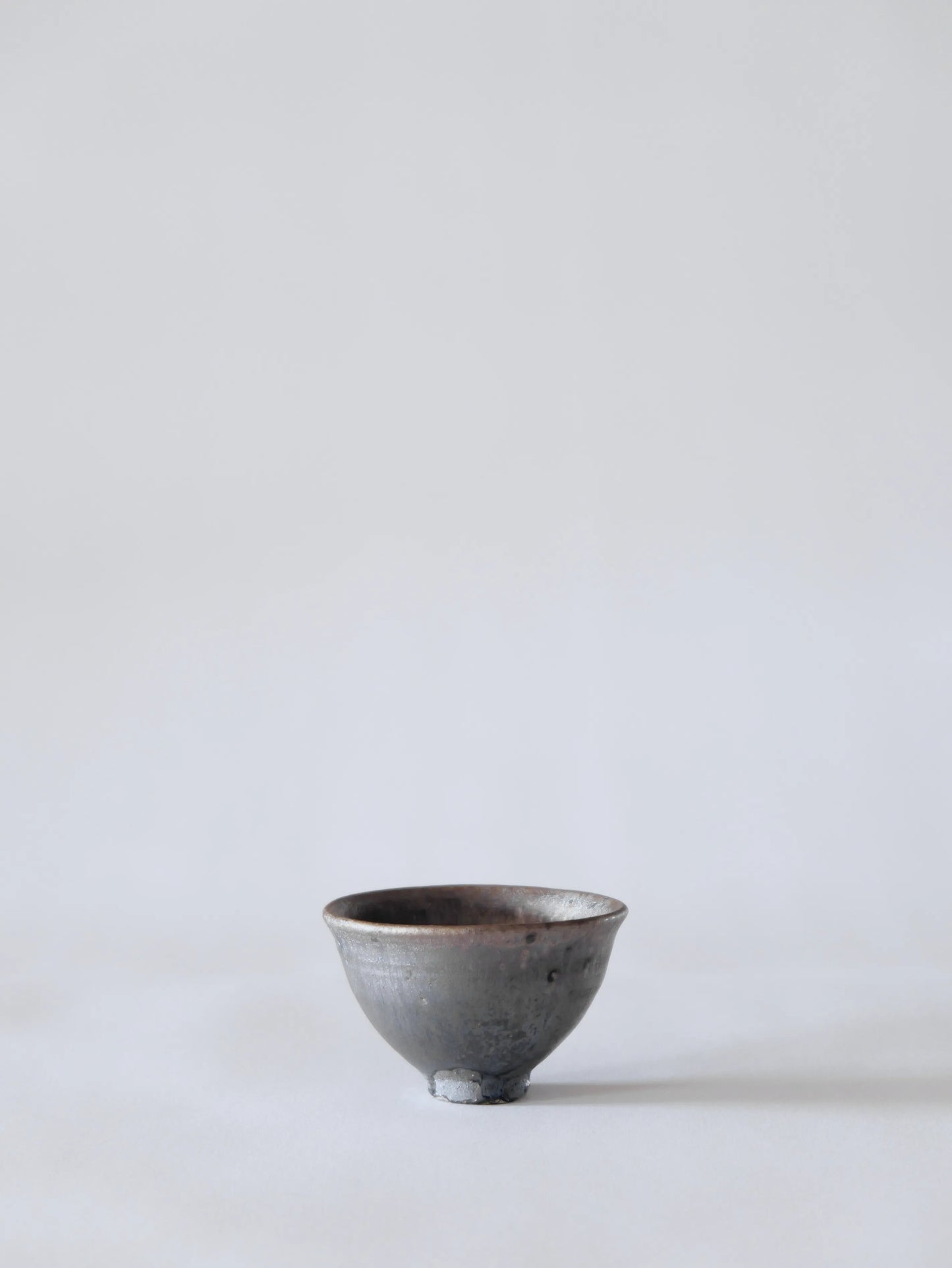 小野象平 黒志野 丸湯呑み F