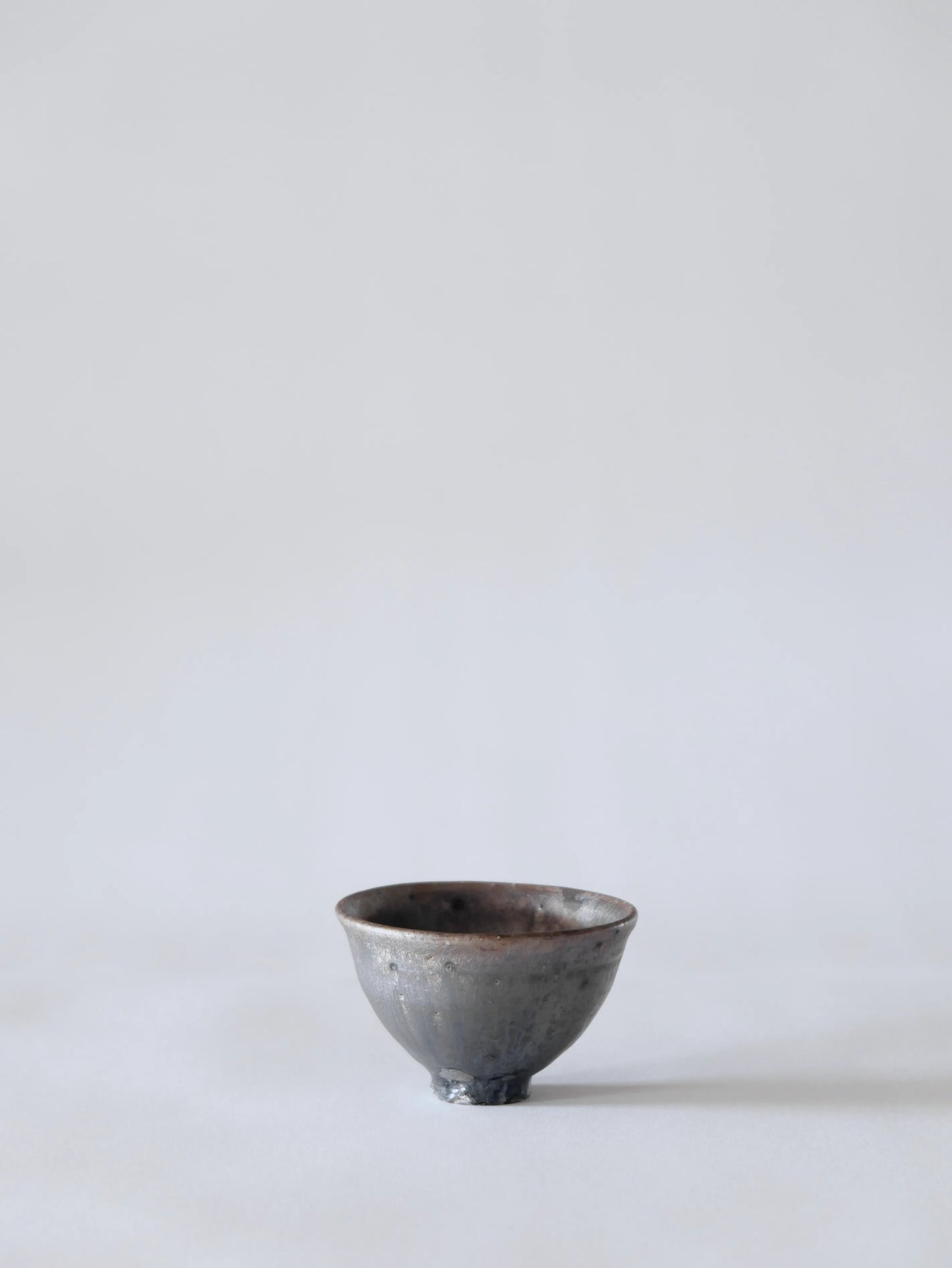 小野象平 黒志野 丸湯呑み F