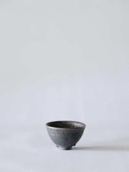 小野象平 黒志野 丸湯呑み I