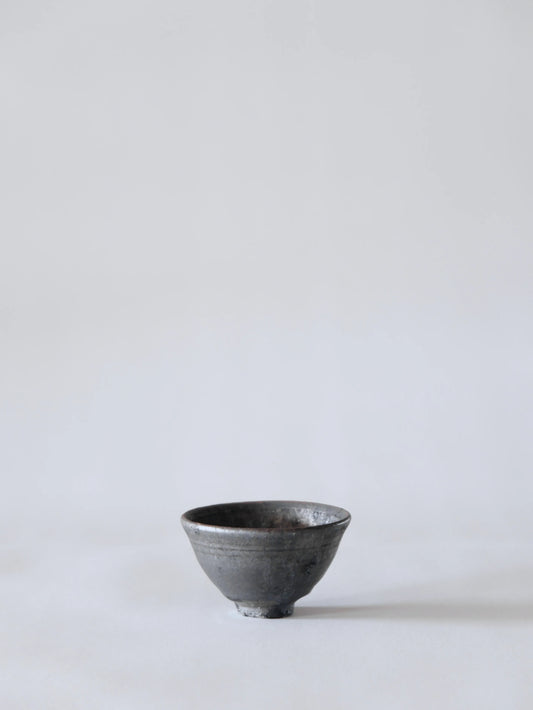 小野象平 黒志野 丸湯呑み J