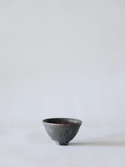 小野象平 黒志野 丸湯呑み J