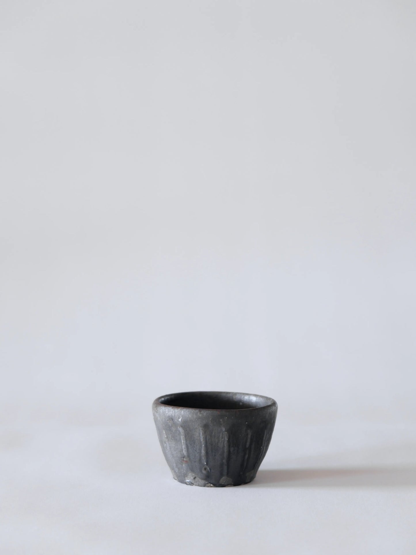 小野象平 黒志野 蕎麦猪口 E