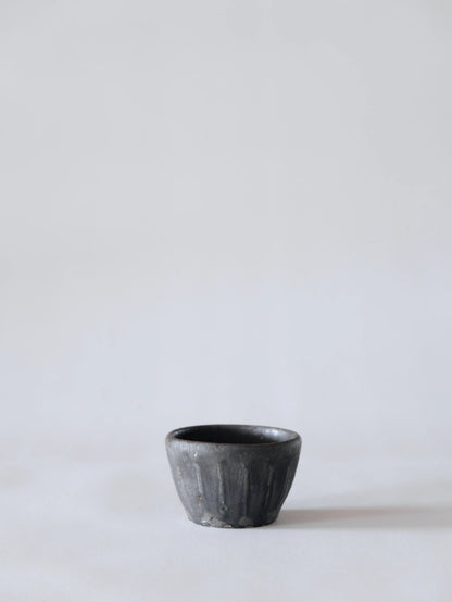 小野象平 黒志野 蕎麦猪口 E