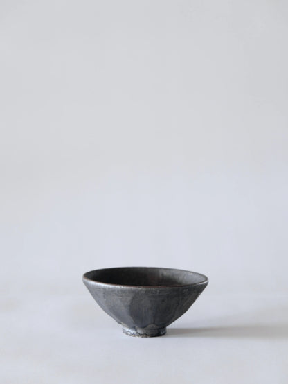小野象平 黒志野 飯碗 C