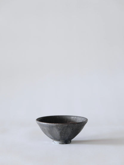 小野象平 黒志野 飯碗 E