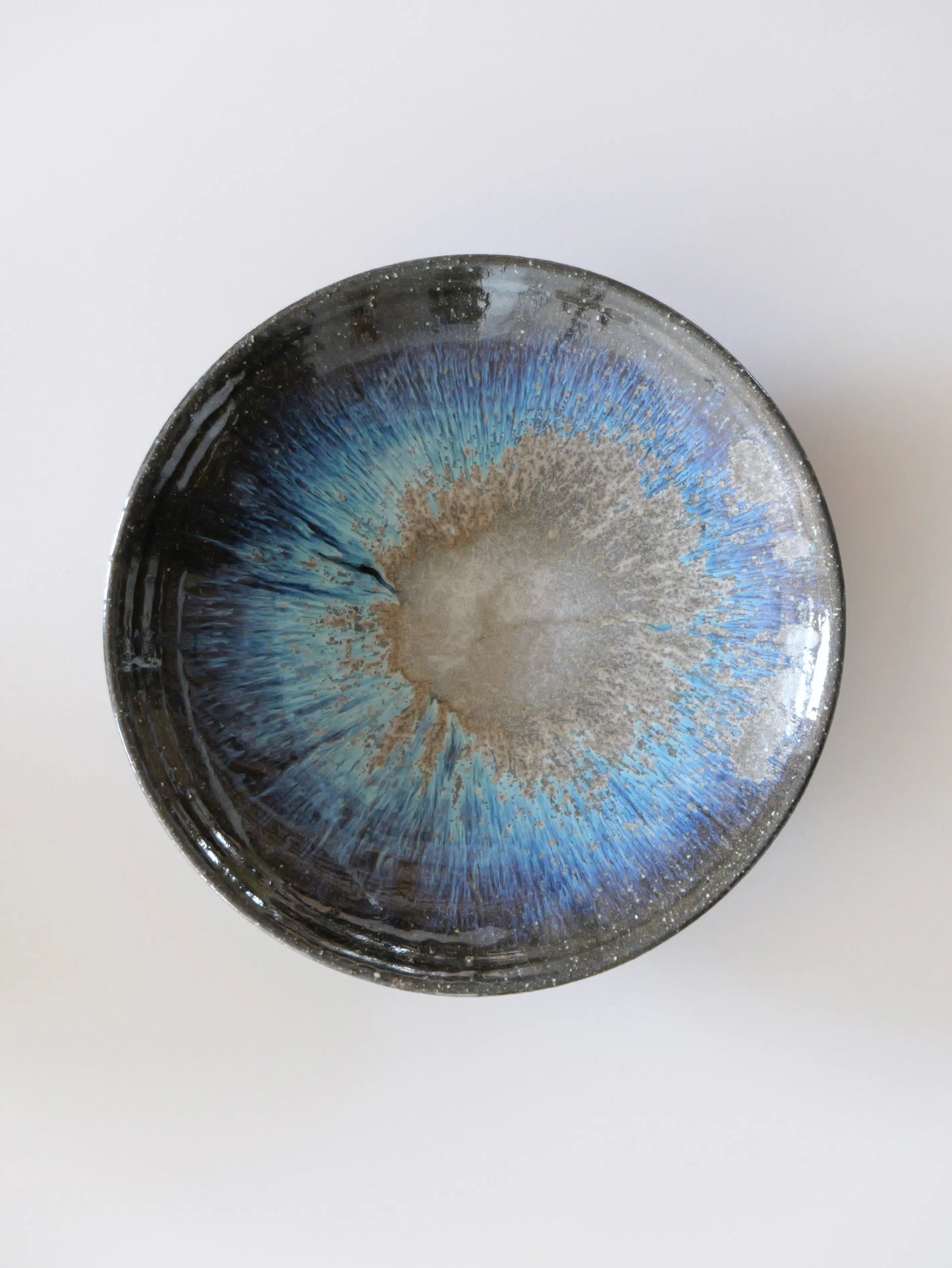 小野象平 青灰釉 8寸皿 A