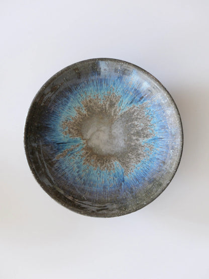 小野象平 青灰釉 8寸皿 D