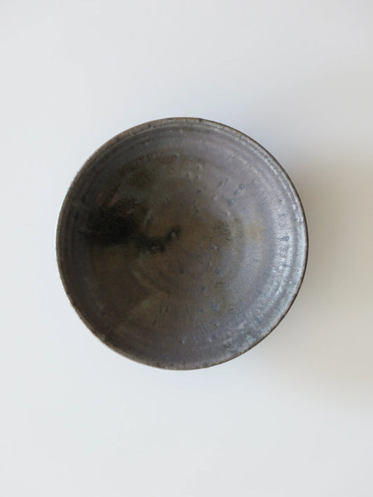 小野象平 黒志野 7寸皿 B