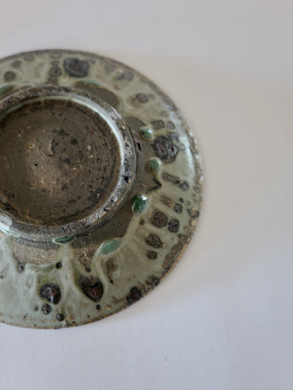 小野象平 白銀 8寸皿 B