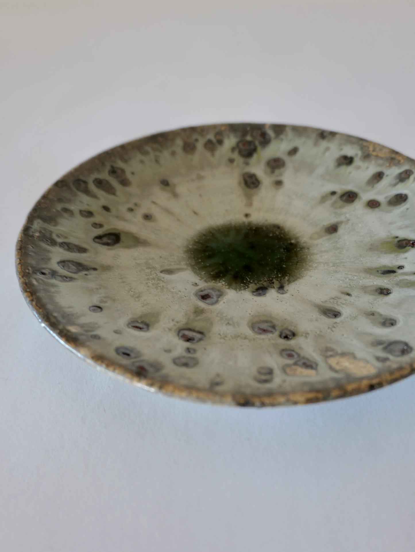 小野象平 白銀 8寸皿 C