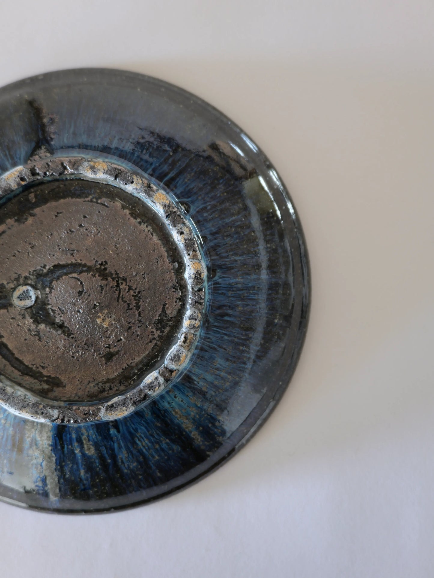 小野象平 青灰釉 8寸皿 A