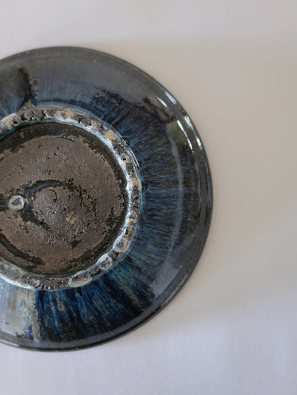 小野象平 青灰釉 8寸皿 A