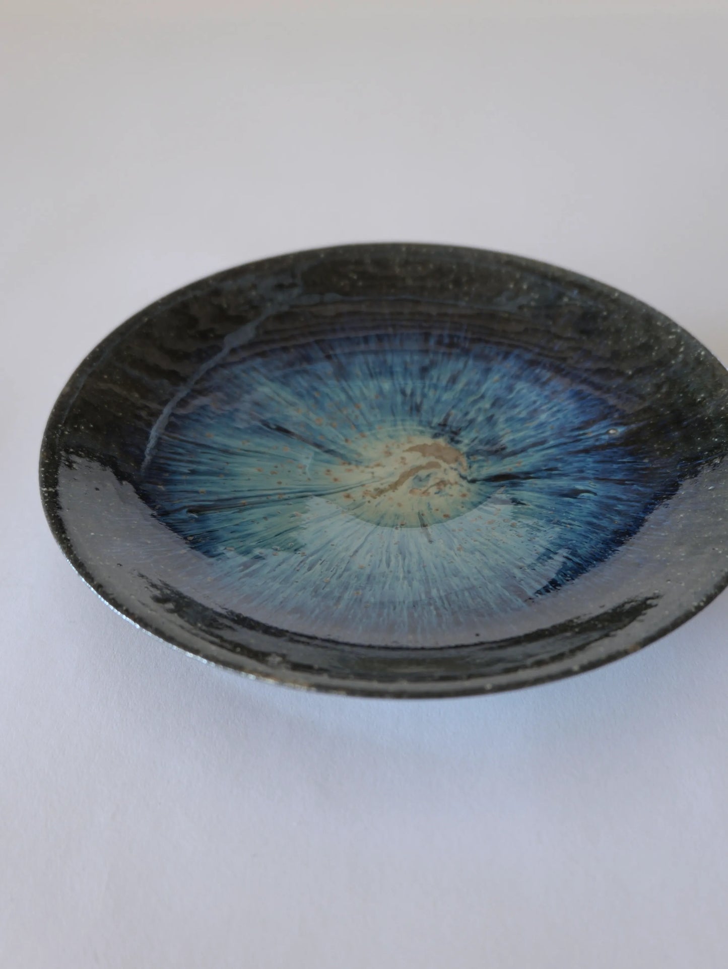 小野象平 青灰釉 8寸皿 B